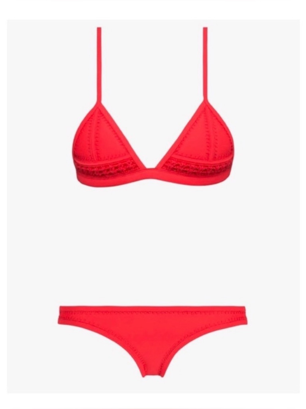 Gigi red Women’s Red Triangle Bikini Set - Sleek Two-Piece Swimwear